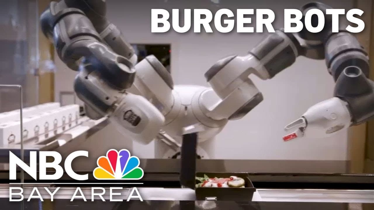 NBC Bay Area news segment on Burger Bots in Los Gatos